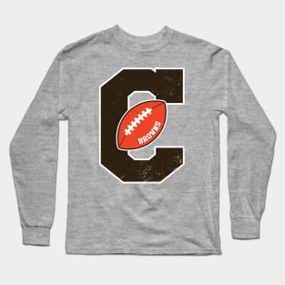 Big Bold Cleveland Browns Monogram Long Sleeve T-Shirt